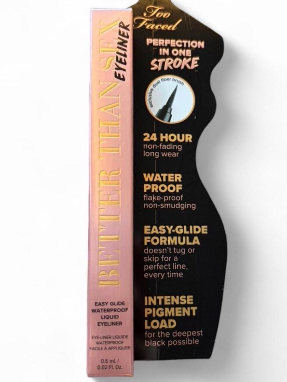 Too Faced Better Than Sex Eyeliner — deep black